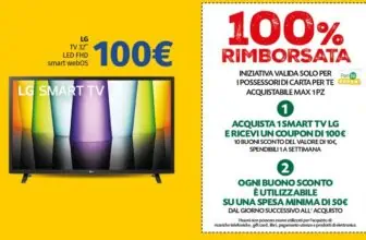 TV LG 32″ praticamente GRATIS nei supermercati PAM Retail Pro