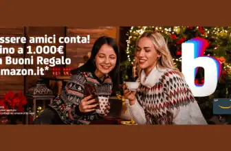 buddy UniCredit: ben 50€ Amazon GRATIS + 1000€ invitando amici!
