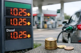 Benzina e Diesel, sconto di 25 centesimi da oggi