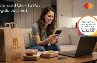 Mastercard vi regala 6€ di buono Just Eat con Click to Pay