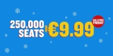 Ryanair, tanti voli a 9.99€ solo oggi!