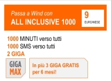 Torna All Inclusive 1000 di Wind: a 9€ per chi fa portabilità