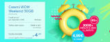 PosteMobile: torna disponibile la Creami Wow Weekend con 30GB a 4,99€ al mese