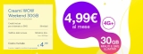 PosteMobile: nuova Creami WOW Weekend 30GB a 4,99€ al mese