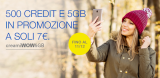 Poste Mobile: Creami Wow 5GB con 500 credit e 5GB di traffico dati a 7€