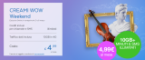 PosteMobile: Creami WOW Weekend con minuti illimitati, SMS illimitati e 10GB a 4,99€