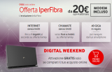 Vodafone Iperfibra: fibra, chiamate illimitate e 40GB su SIM a 20€
