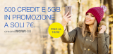 Poste Mobile proroga la Creami Wow 5GB: 500 crediti e 5GB a 7€