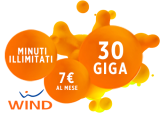 Wind Smart 7 Easy 30 prorogata: 30GB e minuti illimitati a 7€