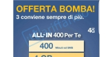 Torna ALL-IN 400 per te: minuti, sms e 4 gb a 5€