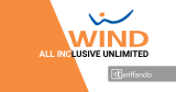 Wind All Inclusive Unlimited offre minuti illimitati, 500 SMS e fino a 4GB a 12€