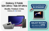 Samsung Book4 in regalo (699€) con Galaxy Z Fold6, S24 Ultra e Tab S9 Ultra