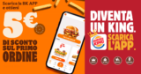 Burger King: coupon di 5€ acquistando con app