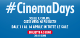 CinemaDays: dall’11 al 14 aprile film a 3€