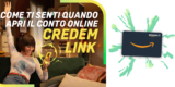 Credem, 100€ di buono regalo Amazon con il conto online a canone zero