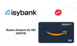 isybank, buono Amazon da 30€ GRATIS semplicemente aprendo il conto gratuito!