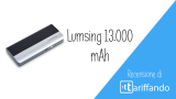 Lumsing powerbank da 13.000 mAh: recensione & Offerta
