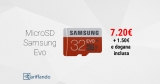 MicroSD Samsung EVO da 32GB in offerta a 7€ circa su Gearbest | Codice Sconto