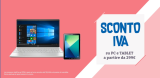 Torna il NO IVA da Unieuro: notebook, tablet e PC in sconto
