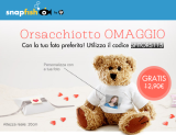 Con Snapfish un orsacchiotto personalizzato in omaggio!