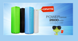 Powerbank da 2600 mAh gratis su “Tempo di Sconti”!