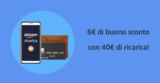 Amazon, 6€ OMAGGIO con una ricarica da almeno 40€
