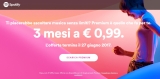 Spotify, 3 mesi di abbonamento Premium a 0.99€
