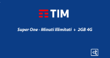 Tim Super One: chiamate illimitate e 2GB a 15€ per tutti con portabilità