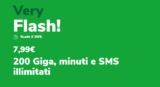BOMBA Very Mobile: 200GB con minuti/SMS illimitati a soli 7,99€
