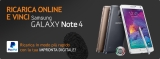 Ricarica online e vinci un Galaxy Note4 con Wind