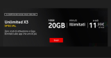 Vodafone Unlimited x3 Special: Giga illimitati nei social, 20GB e minuti illimitati solo online