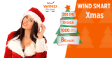 Wind Smart Xmas con 1000 minuti, 200 SMS e 10GB a 8€ per tutti
